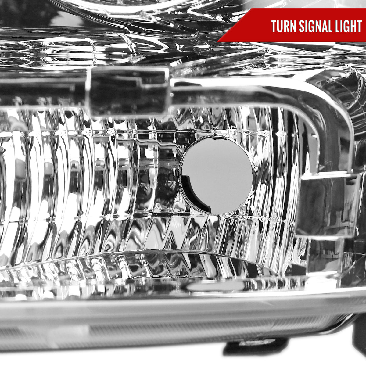 2007-2014 Chevrolet Avalanche/Tahoe/Suburban Factory Style Headlights (Chrome Housing/Clear Lens)