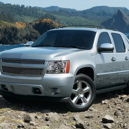 2007-2014 Chevrolet Avalanche/Tahoe/Suburban Factory Style Headlights (Chrome Housing/Clear Lens)