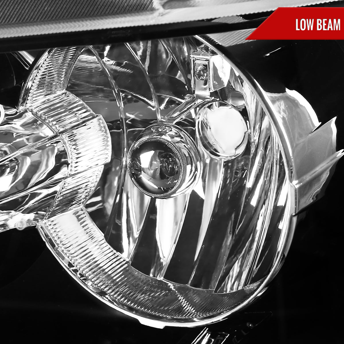 2007-2014 Chevrolet Avalanche/Tahoe/Suburban Factory Style Headlights (Matte Black Housing/Clear Lens)