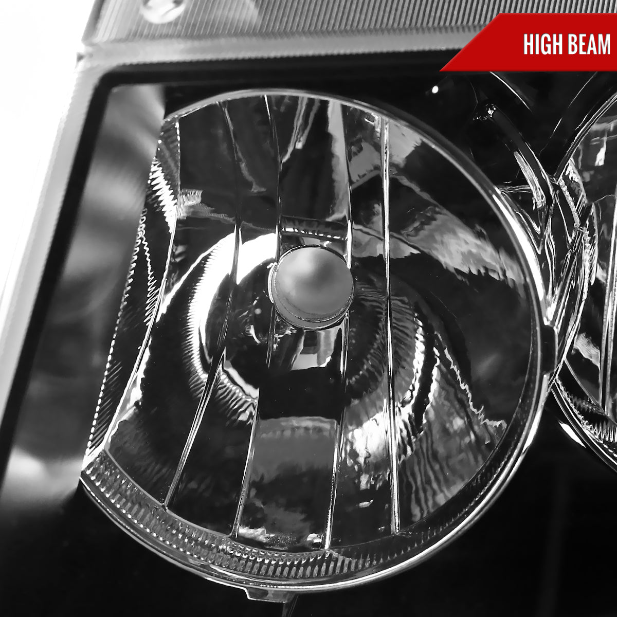 2007-2014 Chevrolet Avalanche/Tahoe/Suburban Factory Style Headlights (Matte Black Housing/Clear Lens)