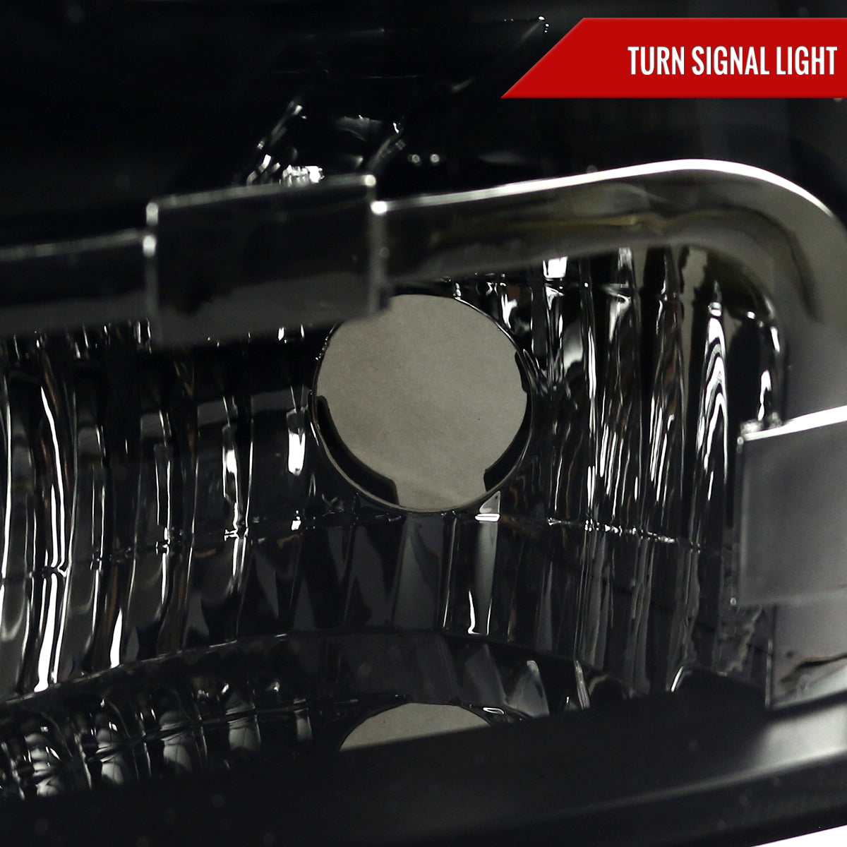2007-2014 Chevrolet Avalanche/Tahoe/Suburban Factory Style Headlights (Matte Black Housing/Smoked Lens)