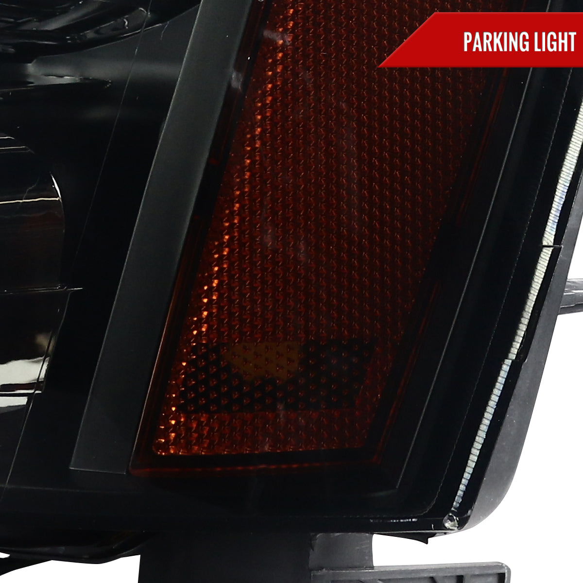 2007-2014 Chevrolet Avalanche/Tahoe/Suburban Factory Style Headlights (Matte Black Housing/Smoked Lens)