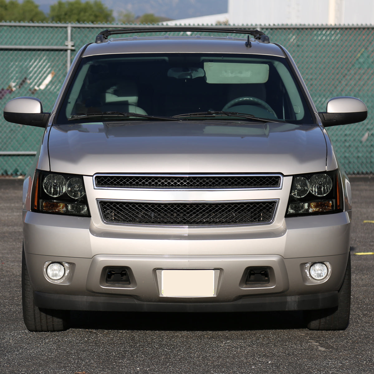 2007-2014 Chevrolet Avalanche/Tahoe/Suburban Factory Style Headlights (Matte Black Housing/Smoked Lens)