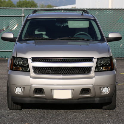 2007-2014 Chevrolet Avalanche/Tahoe/Suburban Factory Style Headlights (Matte Black Housing/Smoked Lens)