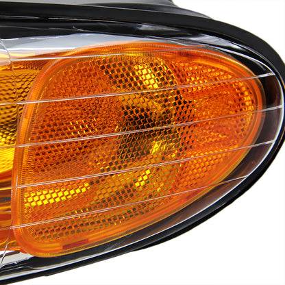 1996-2000 Dodge Caravan Chrysler Voyager/Town & Country Crystal Headlights (Chrome Housing/Clear Lens)