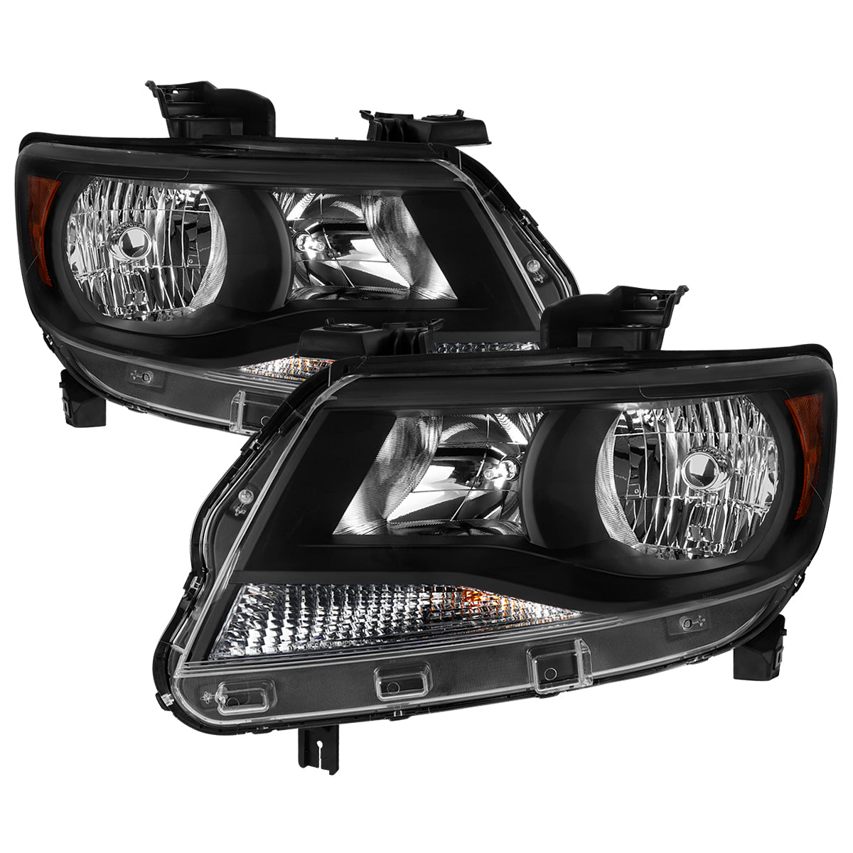 2015-2022 Chevrolet Colorado Factory Headlights (Matte Black Housing / Clear Lens)