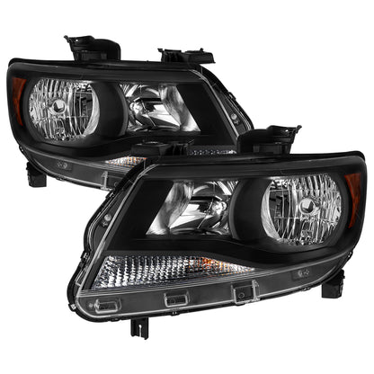 2015-2022 Chevrolet Colorado Factory Headlights (Matte Black Housing / Clear Lens)