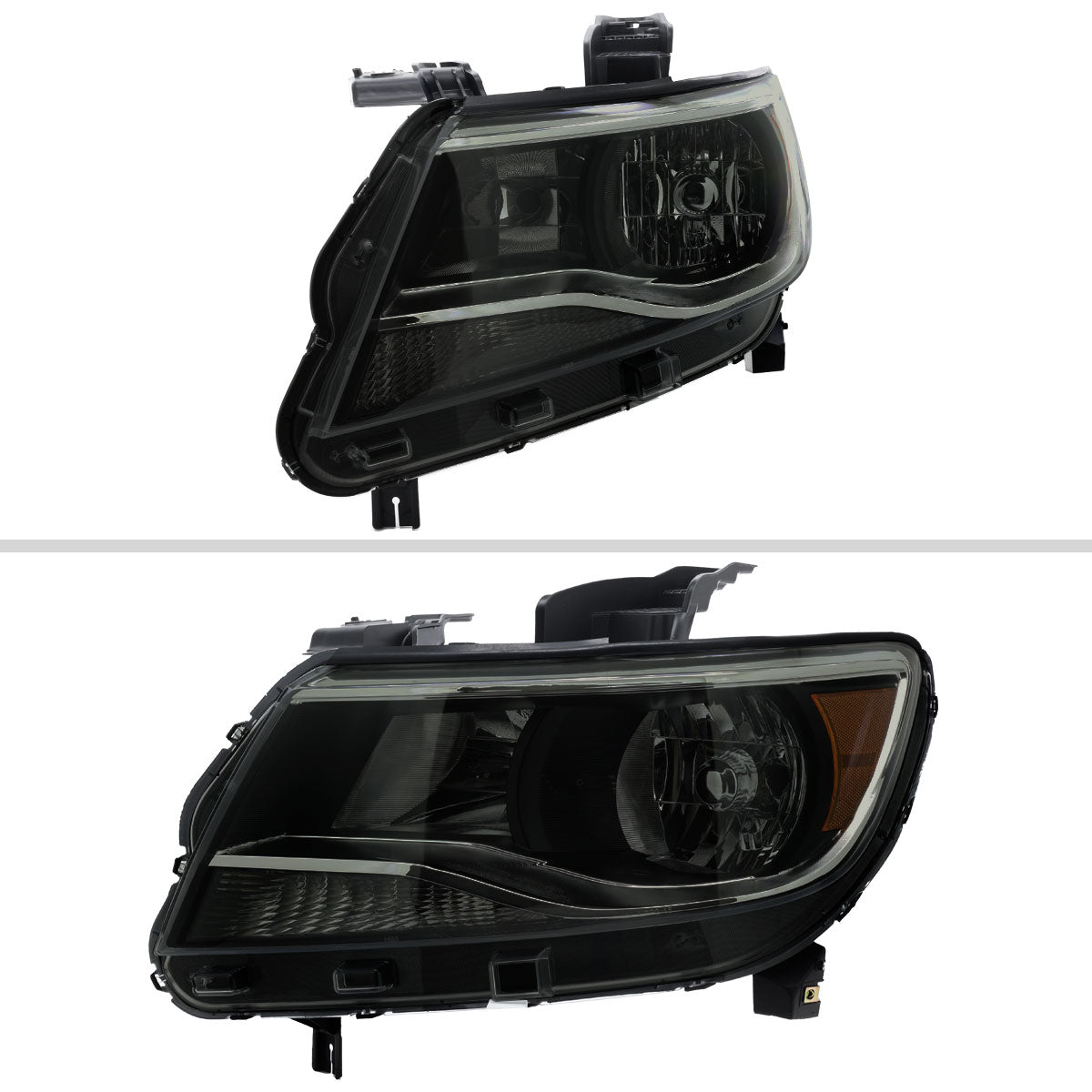 2015-2022 Chevrolet Colorado Factory Style Headlights (Black Housing / Smoked Lens)