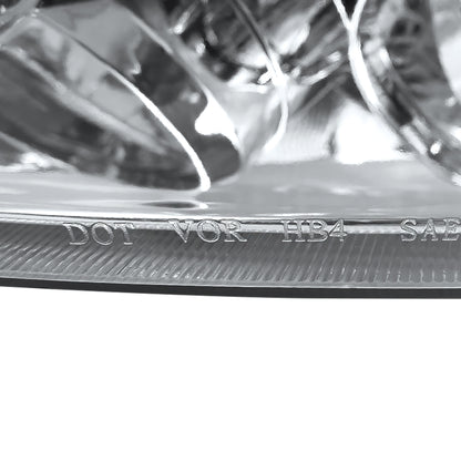 2003-2008 Toyota Corolla Factory Style Headlights (Chrome Housing/Clear Lens)