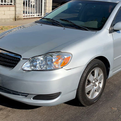 2003-2008 Toyota Corolla Factory Style Headlights (Chrome Housing/Clear Lens)