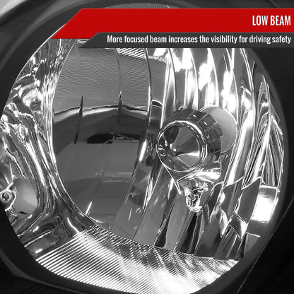2003-2008 Toyota Corolla Factory Style Headlights (Matte Black Housing/Clear Lens)