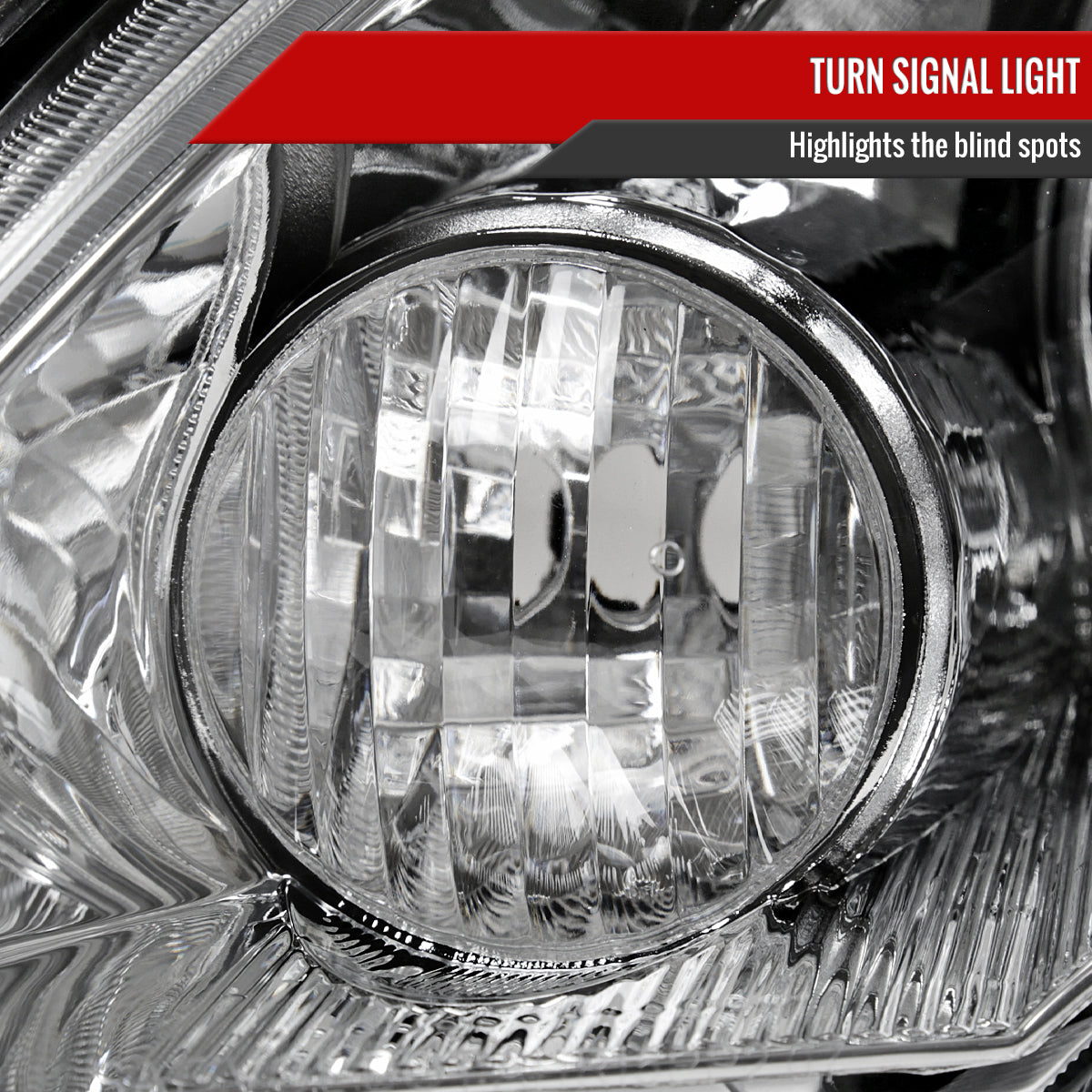 2007-2011 Honda CR-V Factory Style Headlights (Chrome Housing/Clear Lens)