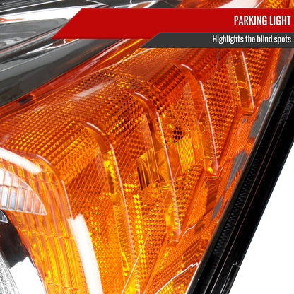 2007-2011 Honda CR-V Factory Style Headlights (Chrome Housing/Clear Lens)