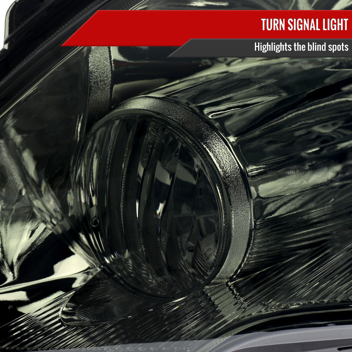 2007-2011 Honda CR-V Factory Style Headlights (Chrome Housing/Smoked Lens)