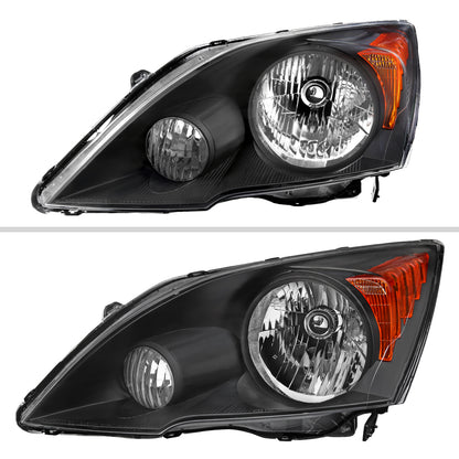 2007-2011 Honda CR-V Factory Style Headlights (Matte Black Housing/Clear Lens)