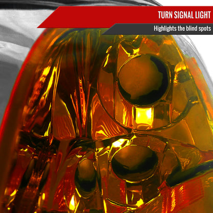 2001-2003 Honda Civic Factory Style Headlights (Chrome Housing/Clear Lens)