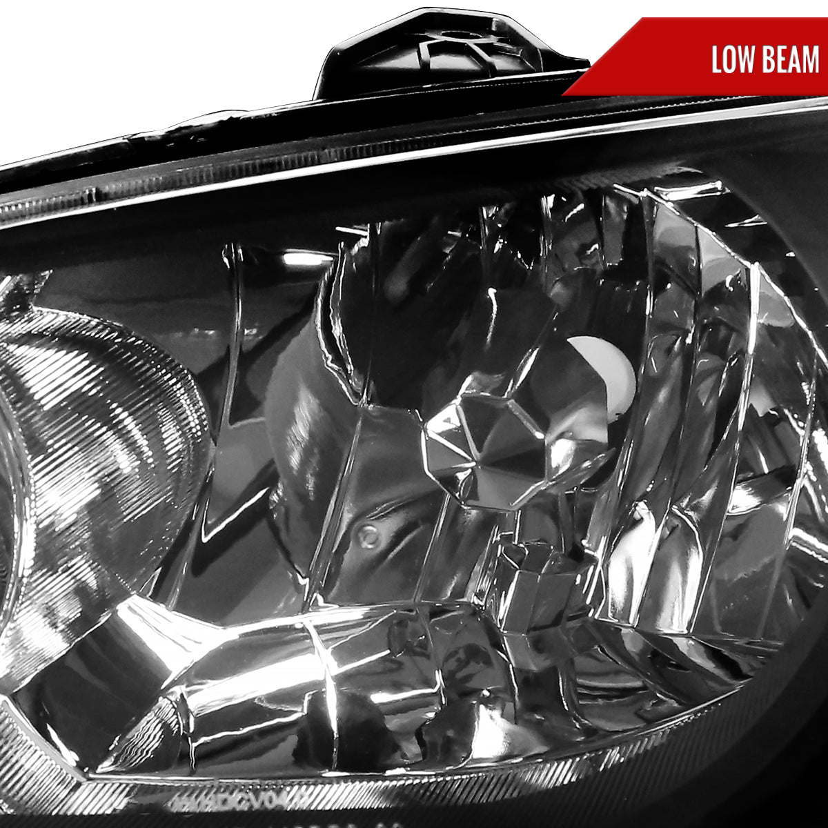 2004-2005 Honda Civic Crystal Headlights (Matte Black Housing/Clear Lens)