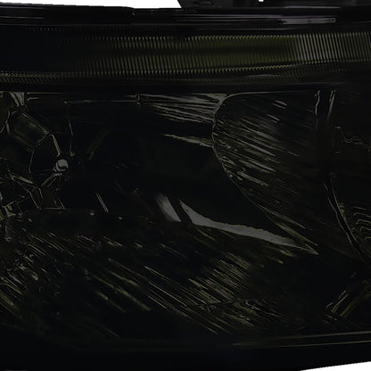 2006-2011 Honda Civic Coupe Factory Style Crystal Headlights (Chrome Housing/Smoked Lens)