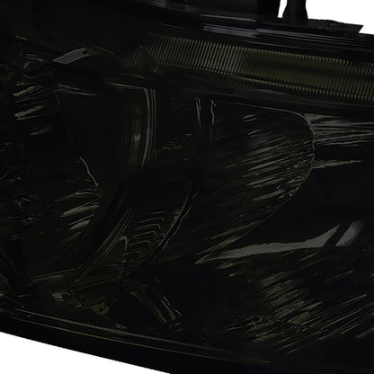 2006-2011 Honda Civic Coupe Factory Style Crystal Headlights (Chrome Housing/Smoked Lens)