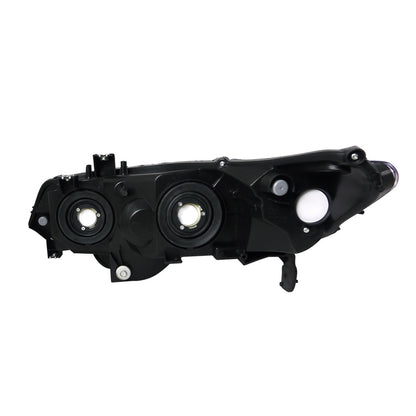 2006-2011 Honda Civic Coupe Factory Style Crystal Headlights (Matte Black Housing/Clear Lens)