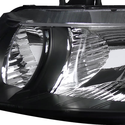 2006-2011 Honda Civic Coupe Factory Style Crystal Headlights (Matte Black Housing/Clear Lens)