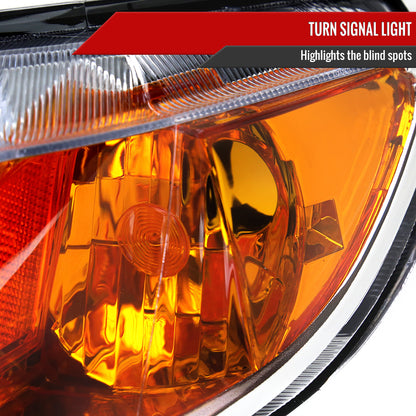 2006-2011 Honda Civic Sedan Factory Style Headlights (Chrome Housing/Clear Lens)