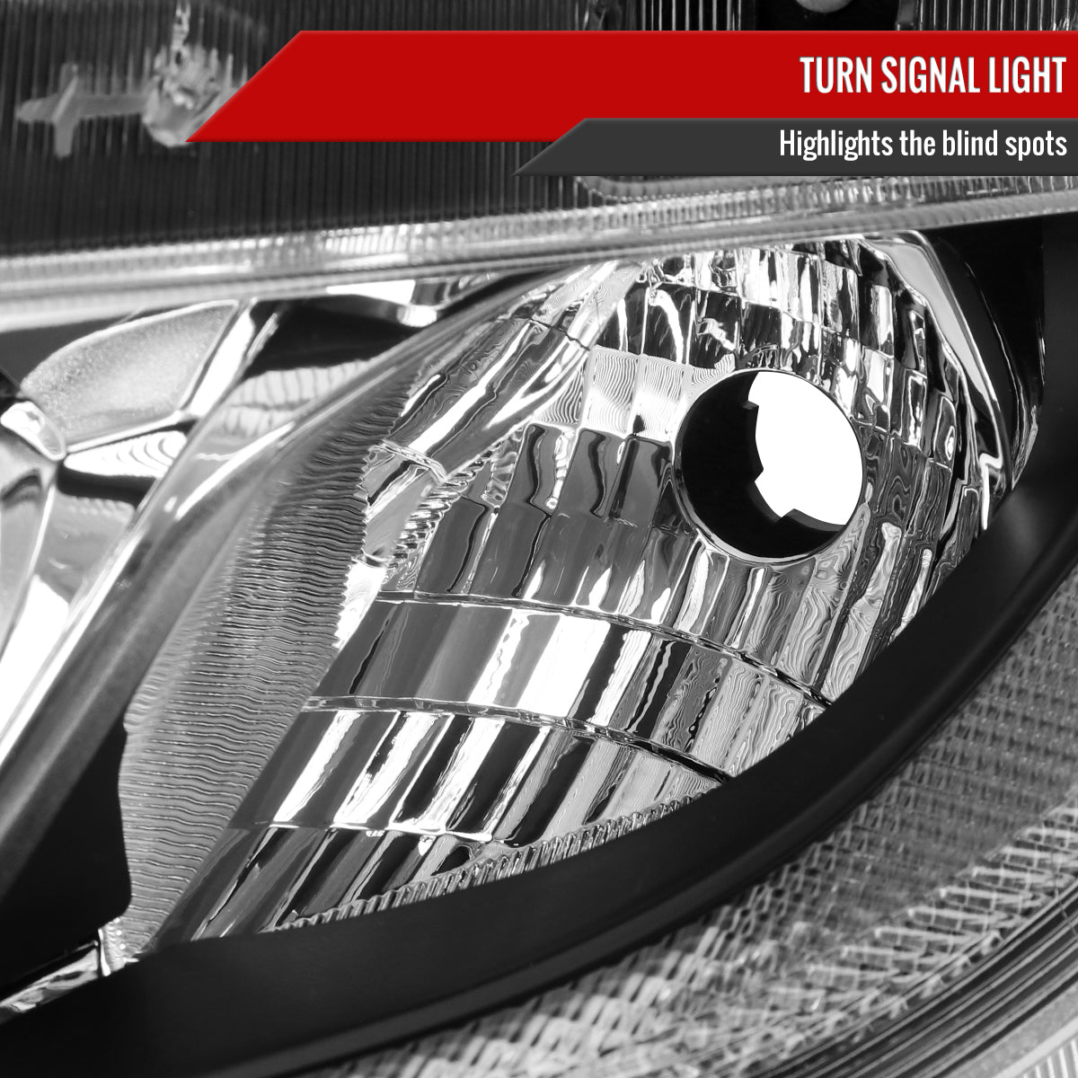 2016-2021 Honda Civic LED Strip Factory Style Projector Headlights (Chrome Housing/Clear Lens)