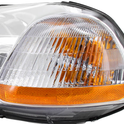1996-1998 Honda Civic Crystal Headlights (Chrome Housing/Clear Lens)