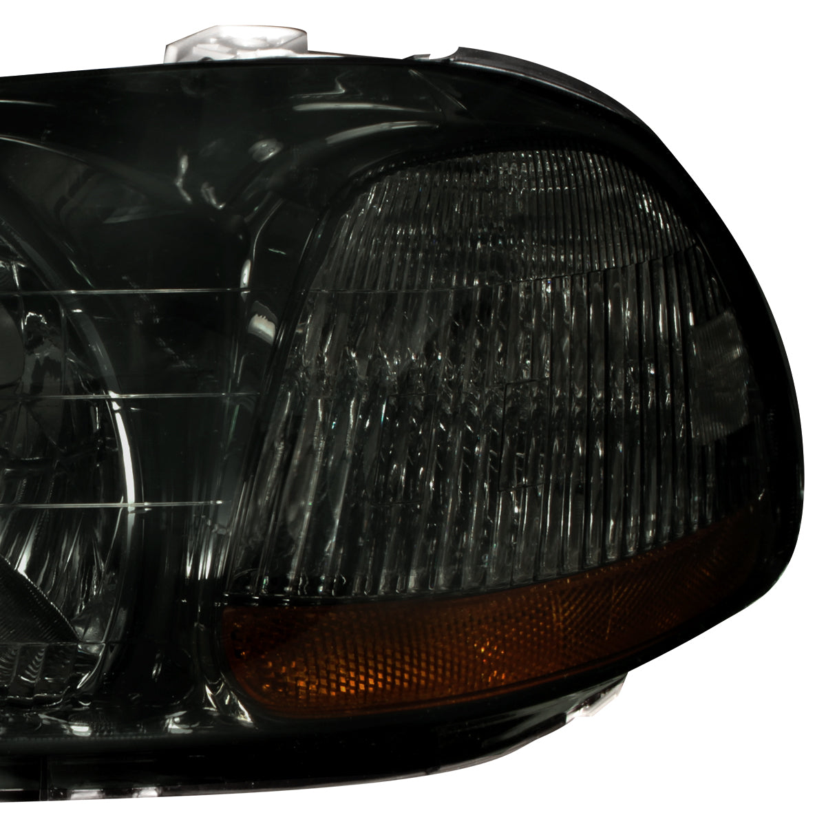 1996-1998 Honda Civic Crystal Headlights (Chrome Housing/Smoked Lens)