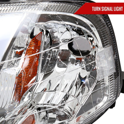 1999-2000 Honda Civic Coupe/Sedan LED Bar Factory Style Headlights (Chrome Housing/Clear Lens)