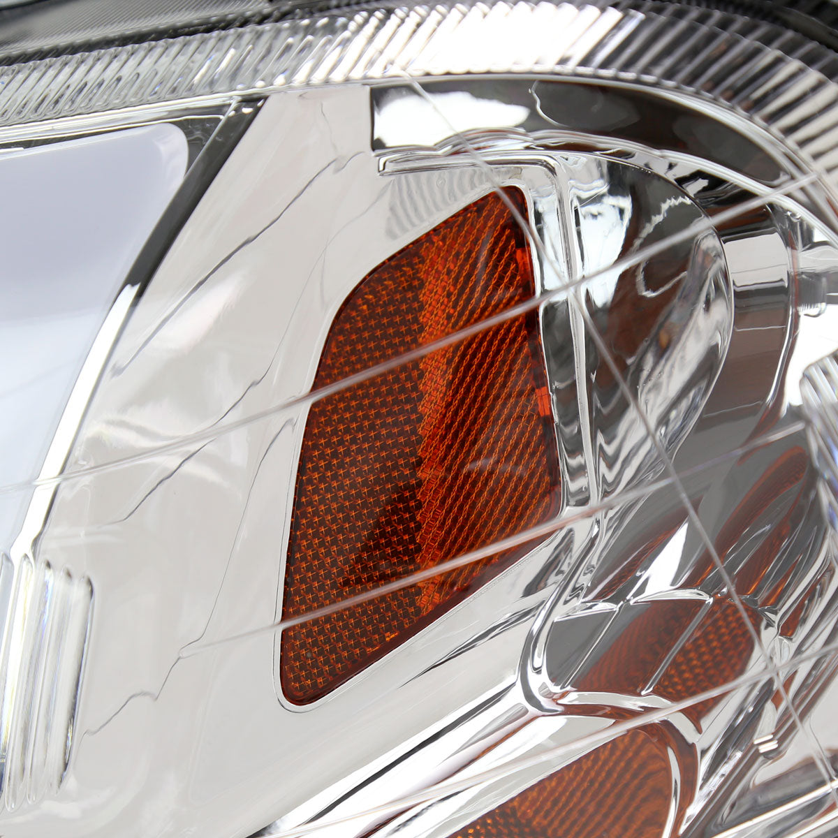 1999-2000 Honda Civic Coupe/Sedan LED Bar Factory Style Headlights (Chrome Housing/Clear Lens)