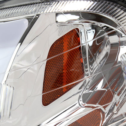 1999-2000 Honda Civic Coupe/Sedan LED Bar Factory Style Headlights (Chrome Housing/Clear Lens)