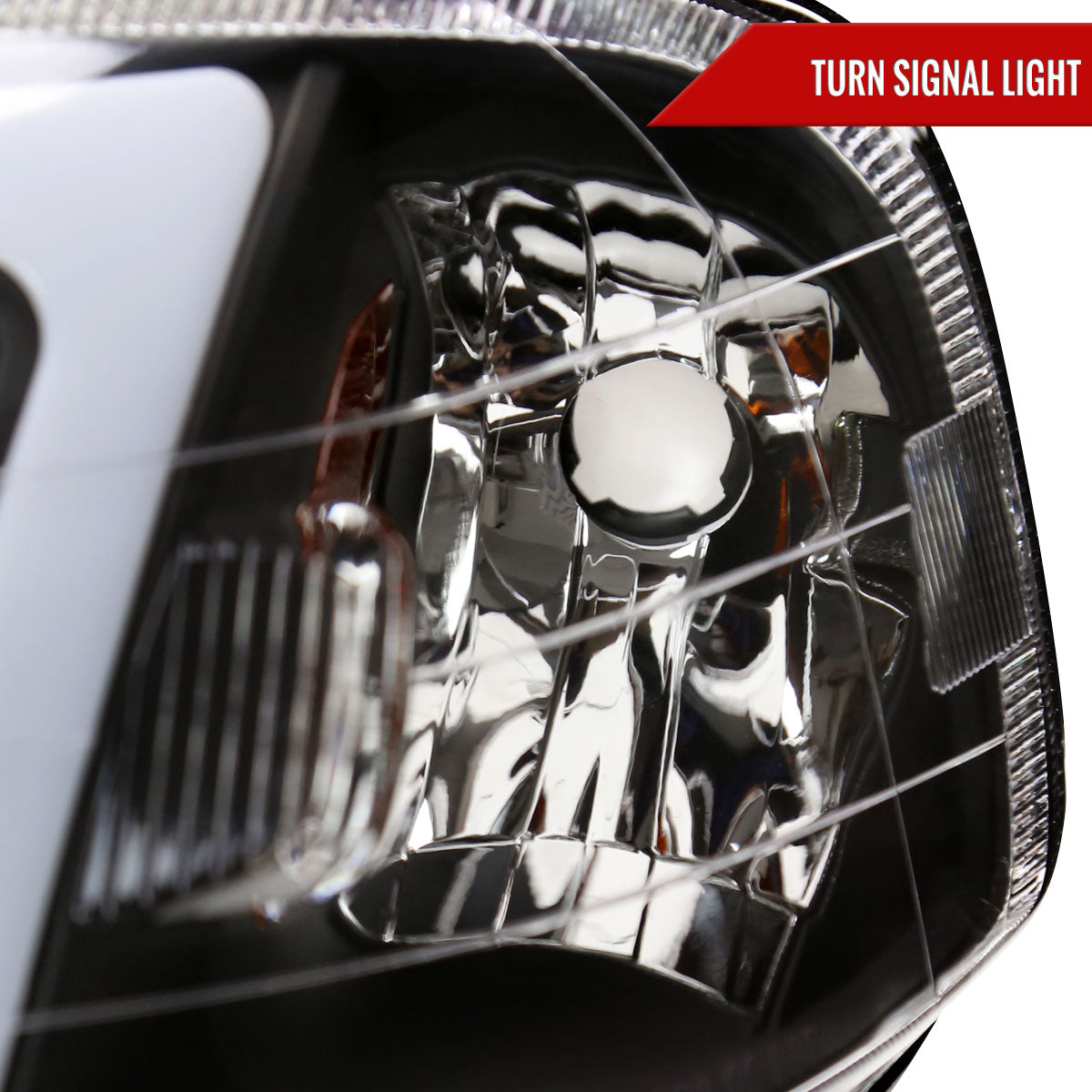 1999-2000 Honda Civic Coupe/Sedan LED Bar Factory Style Headlights (Matte Black Housing/Clear Lens)