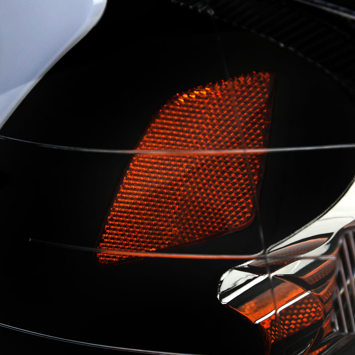 1999-2000 Honda Civic Coupe/Sedan LED Bar Factory Style Headlights (Matte Black Housing/Clear Lens)