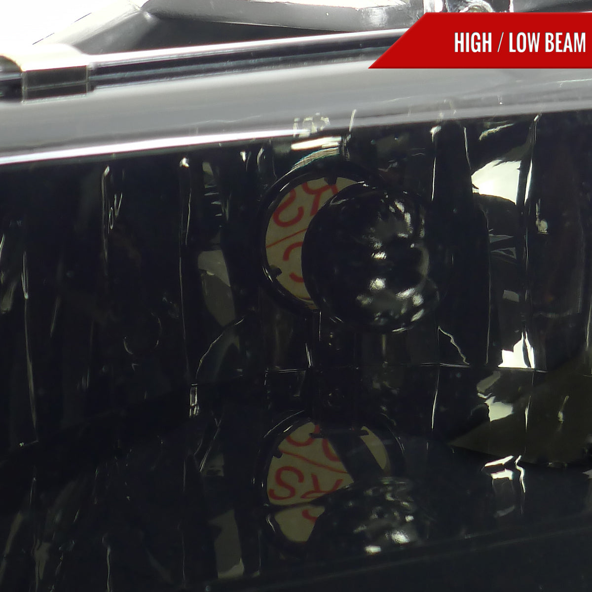 1997-2004 Dodge Dakota/ 1998-2003 Durango Crystal Headlights w/ Amber Reflector (Chrome Housing/Smoked Lens)