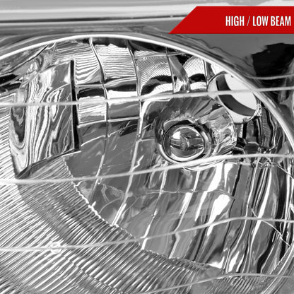 2002-2005 Dodge RAM 1500/ 2003-2005 RAM 2500 3500 Factory Style Headlights (Chrome Housing/Clear Lens)