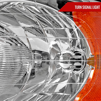 2002-2005 Dodge RAM 1500/ 2003-2005 RAM 2500 3500 Factory Style Headlights (Chrome Housing/Clear Lens)