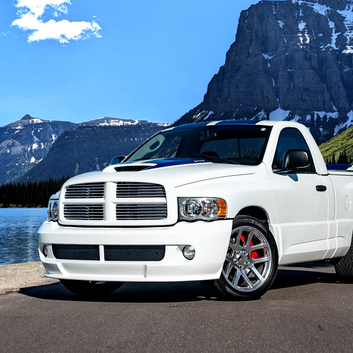 2002-2005 Dodge RAM 1500/ 2003-2005 RAM 2500 3500 Factory Style Headlights (Chrome Housing/Clear Lens)