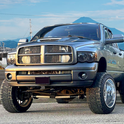 2002-2005 Dodge RAM 1500/ 2003-2005 RAM 2500 3500 Factory Style Headlights (Chrome Housing/Smoked Lens)