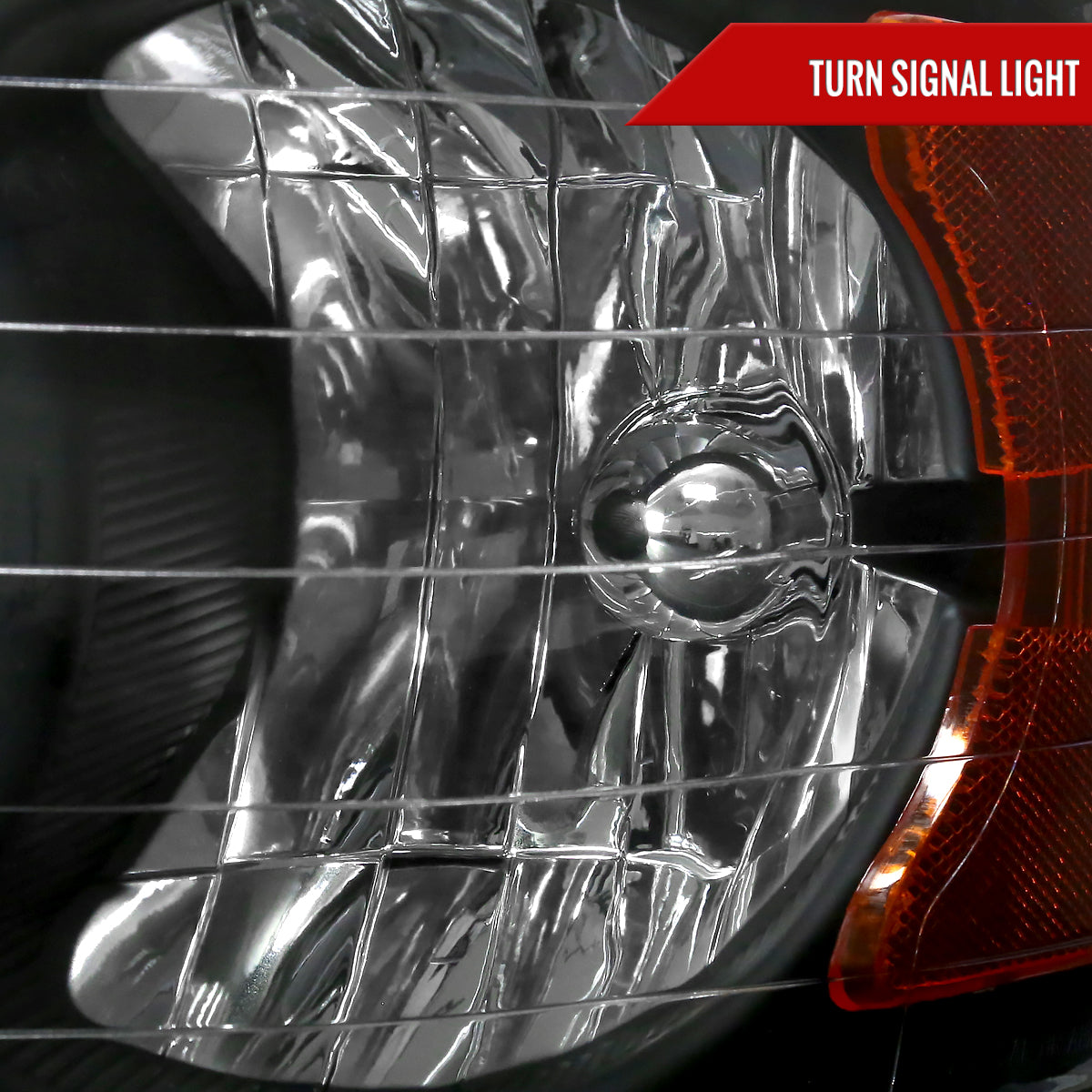 2002-2005 Dodge RAM 1500/ 2003-2005 RAM 2500 3500 Factory Style Headlights (Matte Black Housing/Clear Lens)