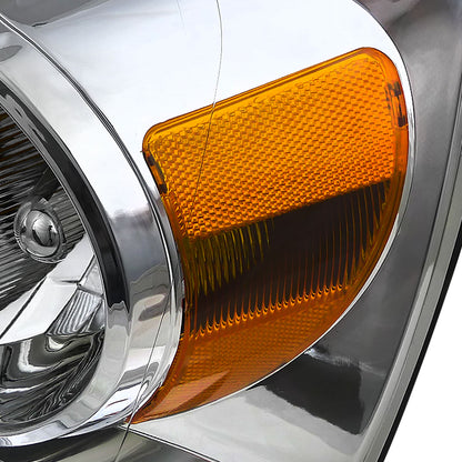 2006-2008 Dodge RAM 1500/ 2006-2009 RAM 2500 3500 Factory Style Crystal Headlights (Chrome Housing/Clear Lens)