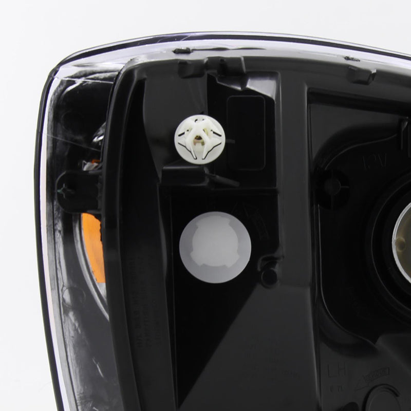 2006-2008 Dodge RAM 1500/ 2006-2009 RAM 2500 3500 Factory Style Crystal Headlights (Chrome Housing/Clear Lens)