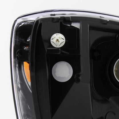 2006-2008 Dodge RAM 1500/ 2006-2009 RAM 2500 3500 Factory Style Crystal Headlights (Chrome Housing/Clear Lens)