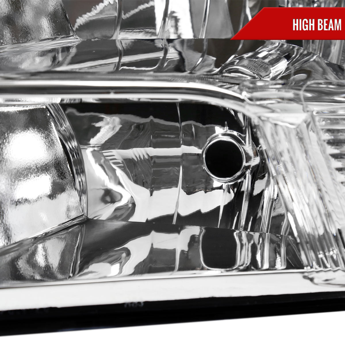 2009-2018 Dodge RAM 1500/ 2019-2021 RAM Classic/ 2010-2018 RAM 2500 3500 Factory Quad Style Headlights (Chrome Housing/Clear Lens)