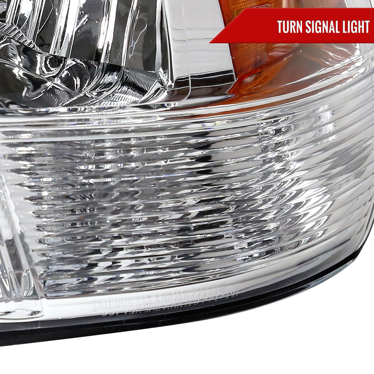 2009-2018 Dodge RAM 1500/ 2019-2021 RAM Classic/ 2010-2018 RAM 2500 3500 Factory Quad Style Headlights (Chrome Housing/Clear Lens)