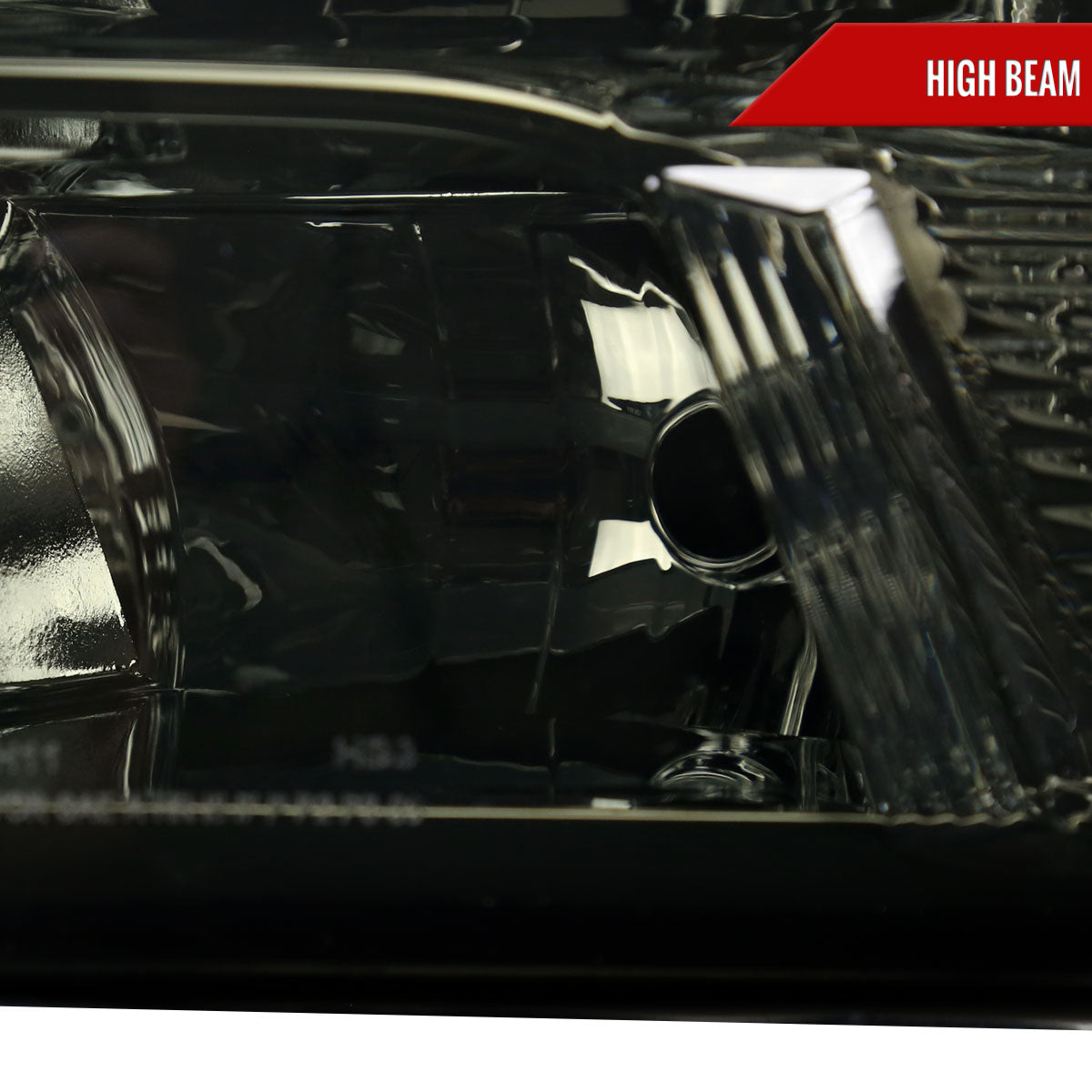 2009-2018 Dodge RAM 1500 / 2019-2021 RAM Classic / 2010-2018 RAM 2500 3500 Factory Quad Style Headlights (Chrome Housing / Smoked Lens)