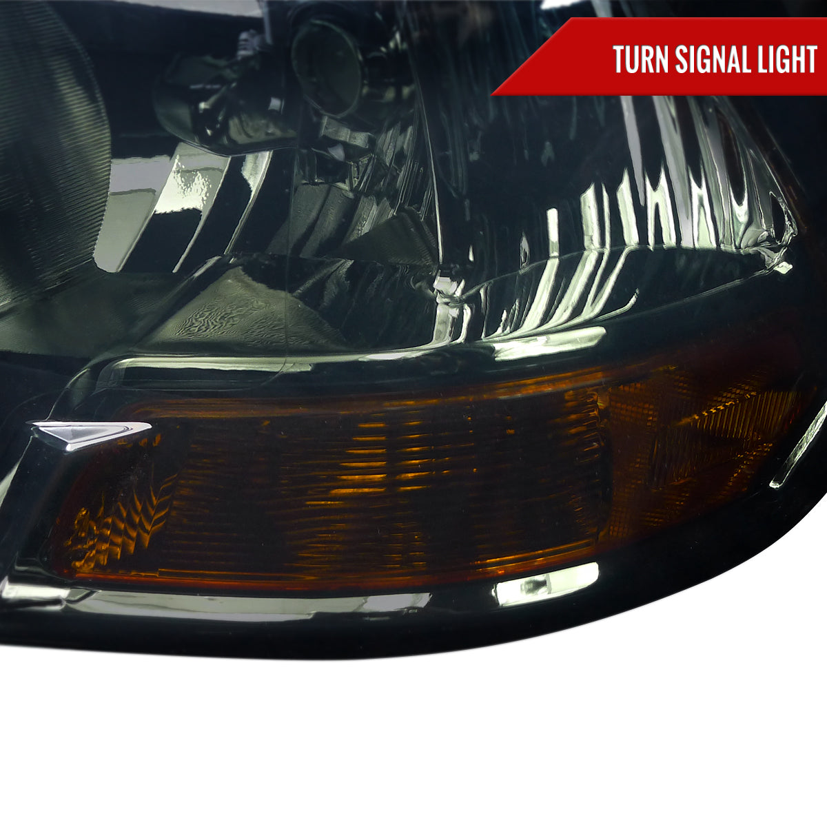 2009-2018 Dodge RAM 1500 / 2019-2021 RAM Classic / 2010-2018 RAM 2500 3500 Factory Dual Style Headlights (Chrome Housing/Smoked Lens)