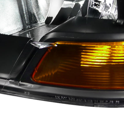 2009-2018 Dodge RAM 1500 / 2019-2021 RAM Classic / 2010-2018 RAM 2500 3500 Factory Dual Style Headlights (Matte Black Housing/Clear Lens)