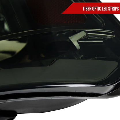 2009-2018 Dodge RAM 1500/ 2010-2018 Dodge RAM 2500/3500 LED Bar Factory Style Headlights (Chrome Housing/Clear Lens)