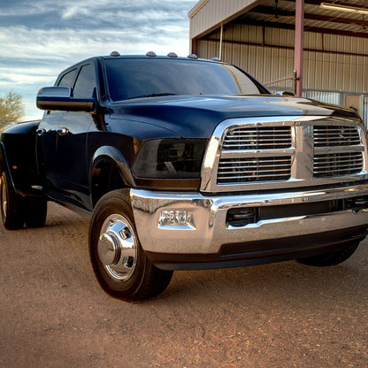 2009-2018 Dodge RAM 1500/ 2010-2018 Dodge RAM 2500/3500 LED Bar Factory Style Headlights (Chrome Housing/Clear Lens)